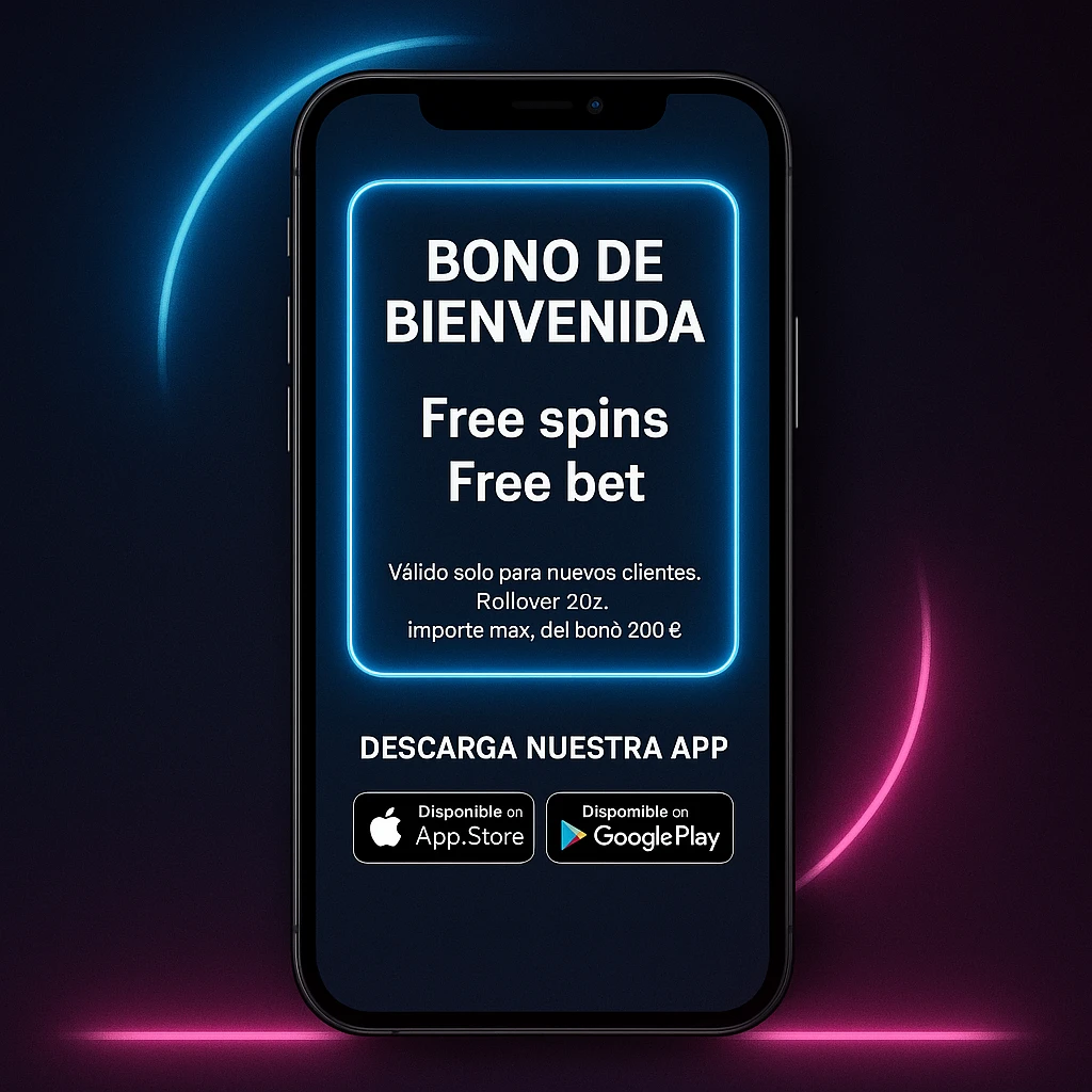 Bono y app de Tinbet para Perú: tarjeta de bono de bienvenida con free spins o free bet, descarga para iOS/Android y recordatorio de términos, requisitos y límites.